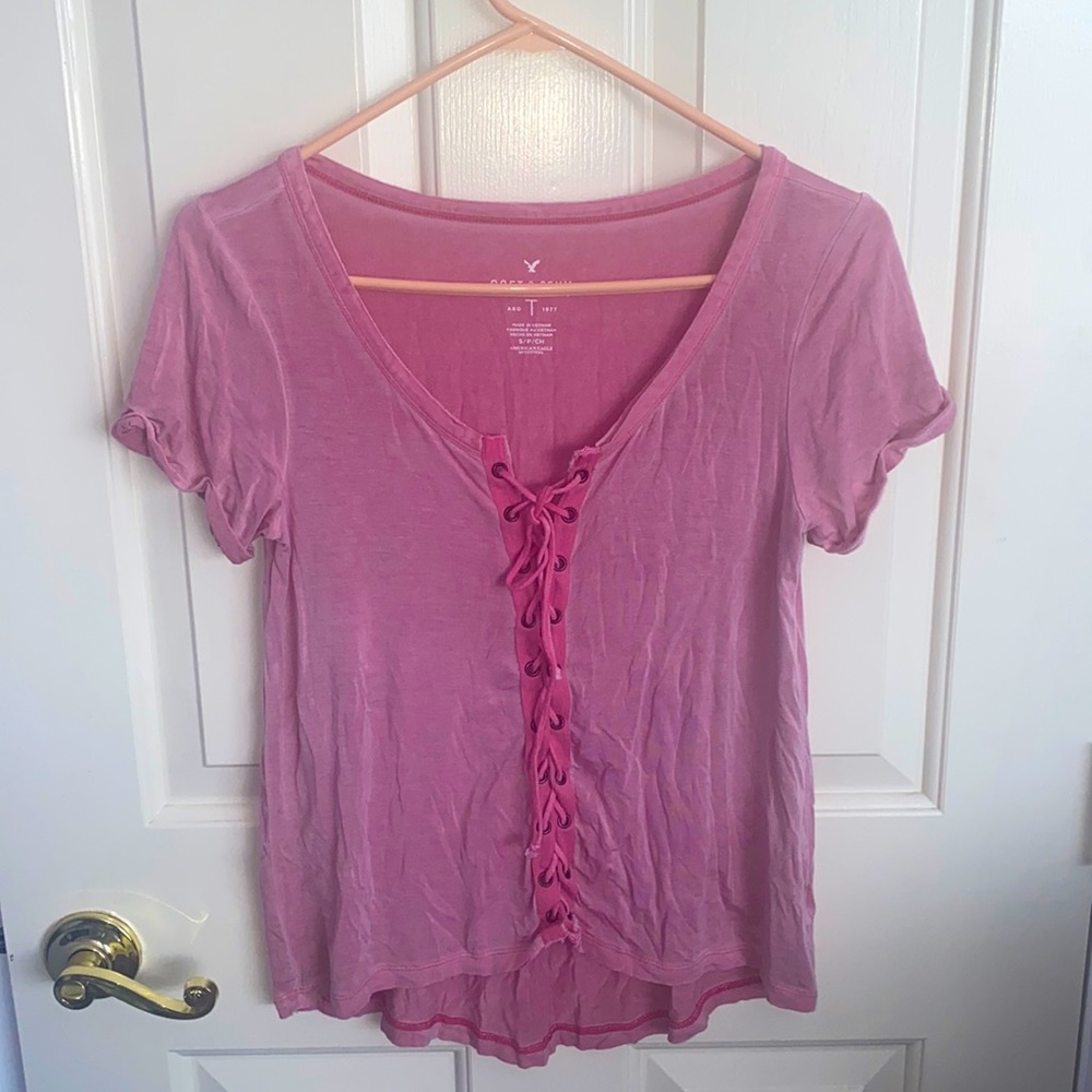 Pink American Eagle t-shirt size small
